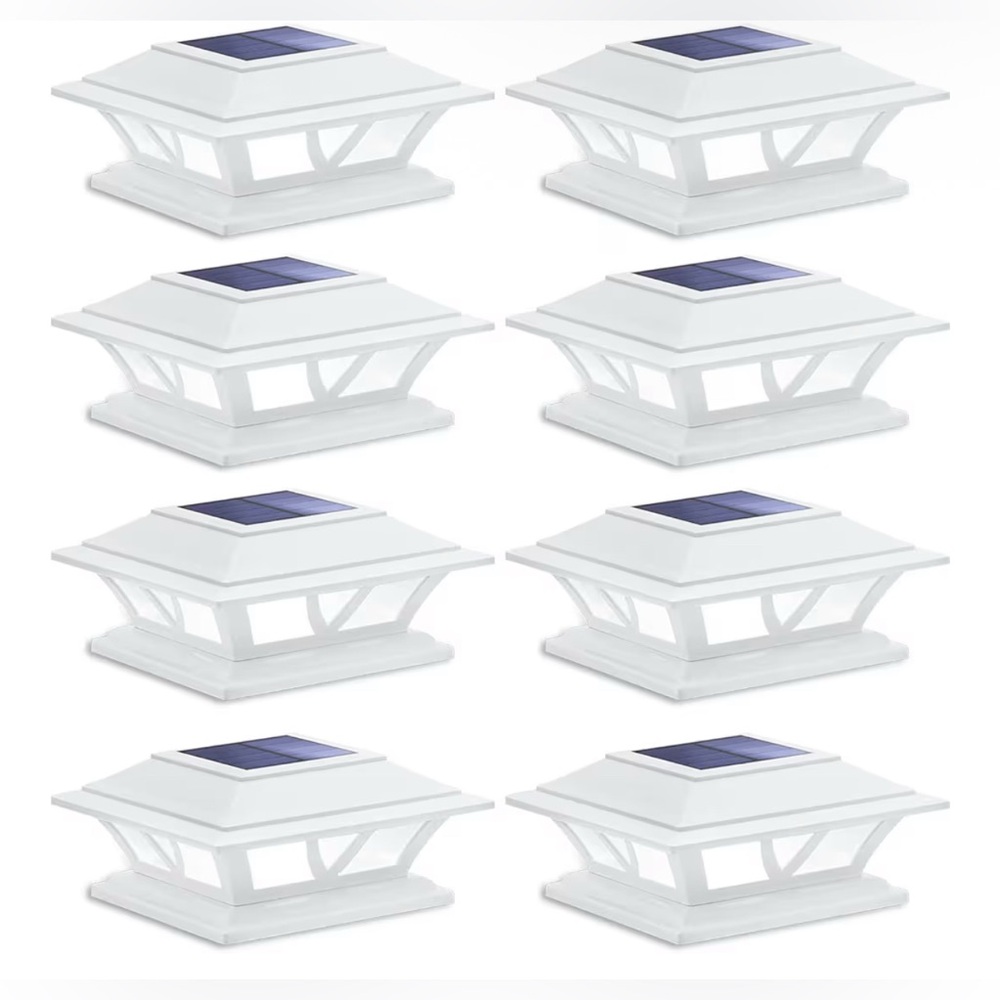 SIEDiNLAR Solar Post Lights Outdoor 2 Modes LED Fence Deck Cap Light